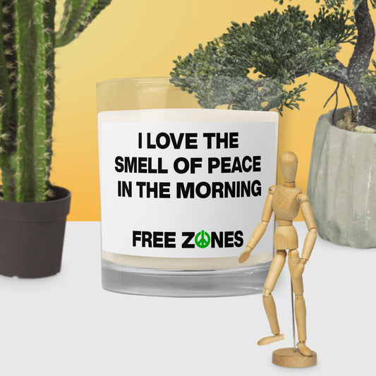 Free Zones Glass jar soy wax candle